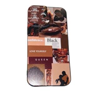 Elegant iphone 13 Pro‎ Max Collage Phone Case - Black and Brown